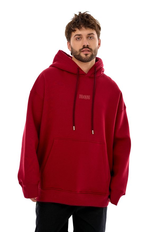 Худи Мужской Бордо (начёс)