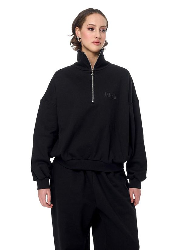 Свитшот Горло на Замке Блэк Уно Слитный