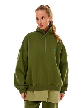 Свитшот Горло На Замке Хаки (начёс)