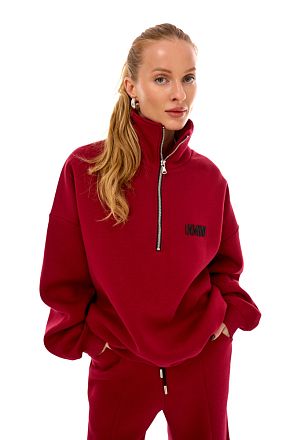 Свитшот Горло На Замке Бордо (начёс)