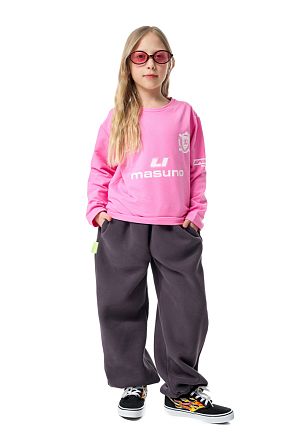 Джоггеры Детские Баббл Графит (начёс)