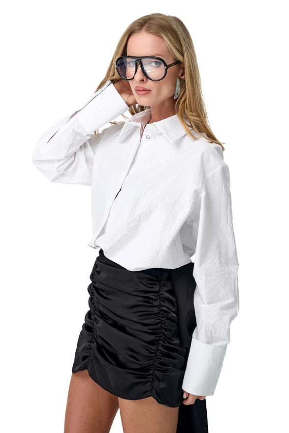 Рубашка Слим Уайт Помятость