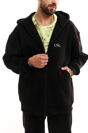 Толстовка Нью Мужская Блэк начёс