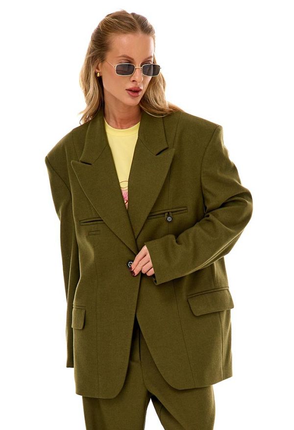 Жакет Покетс Оливка