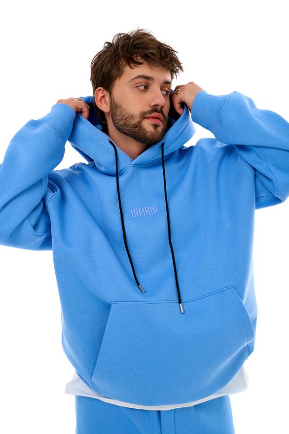 Худи Мужской Лазурь (начёс)