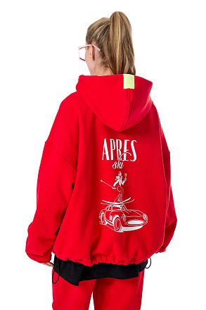 Толстовка Баббл Рэд Ски (начёс)