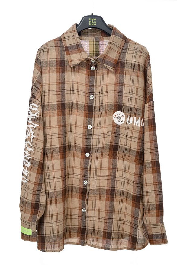 Рубашка Мужская Клетка Шоко