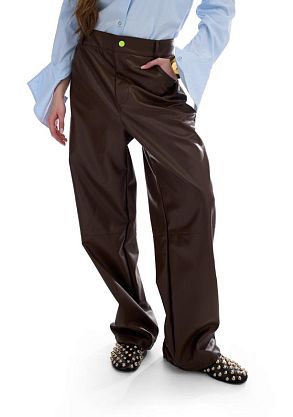 Брюки Экокожа Шоколад