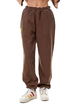 Джоггеры Шоколад (Микро Начёс, 100% хлопок)