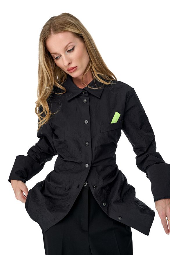 Рубашка Пьеро Блэк Помятость