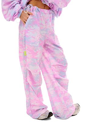 Брюки Баббл Милитари Пинк