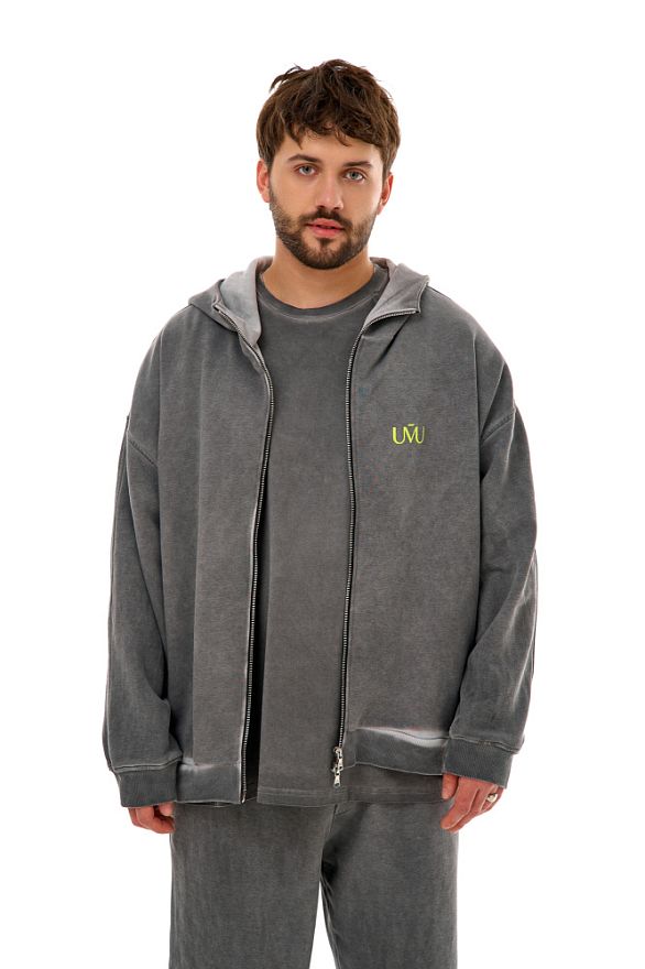 Толстовка Мужская Дарк Грей Лимон