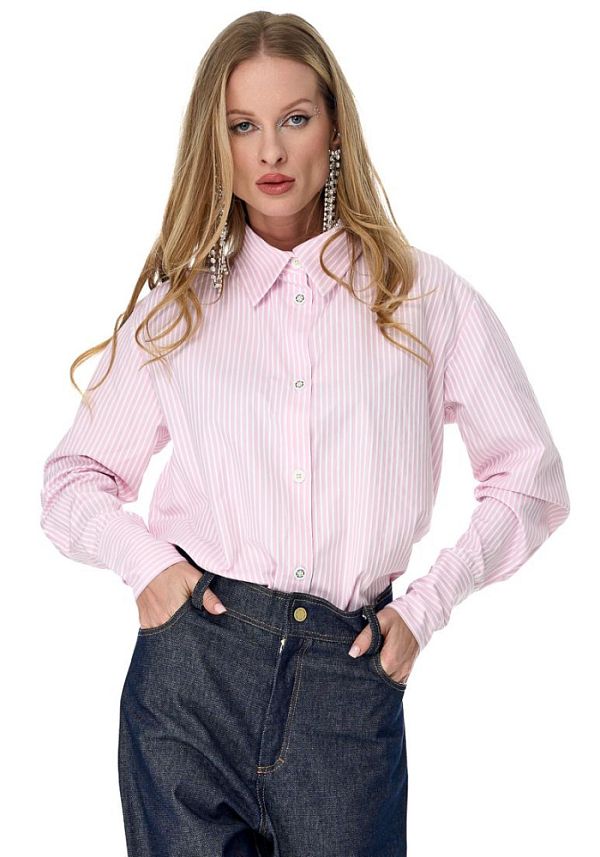 Рубашка Слим Пинк