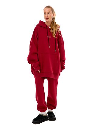 Джоггеры Бордо (начёс) 