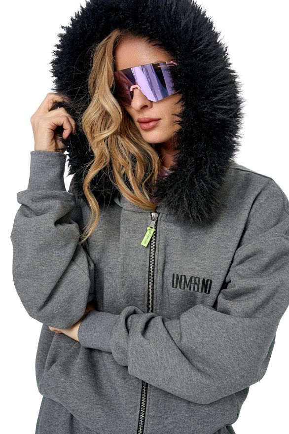 Толстовка Фокси Серый Меланж