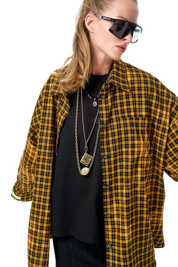 Рубашка Клетка Йеллоу Дай