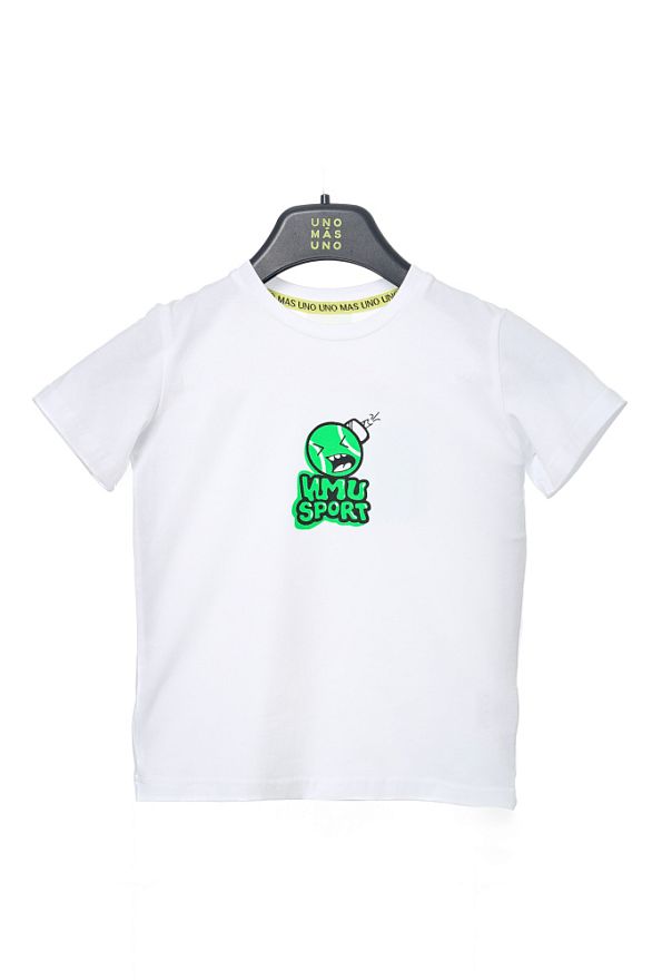 Футболка Детская Уайт Уму Спорт Бомб