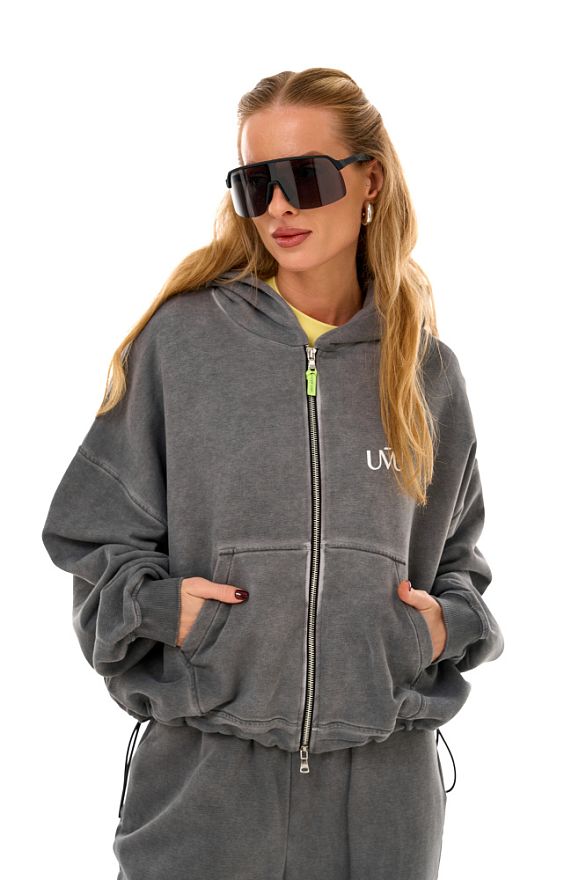 Толстовка Баббл Дарк Грей (петля трёхнитка)