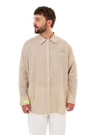 Рубашка Мужская Париж Беж-Кофе