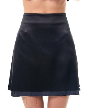 Юбка Одри Гранж Блэк Атлас