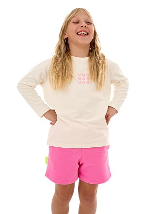 Лонгслив Детский Милк Лого Розовый