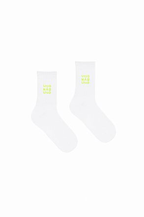 Носки Уайт Лого Лимон