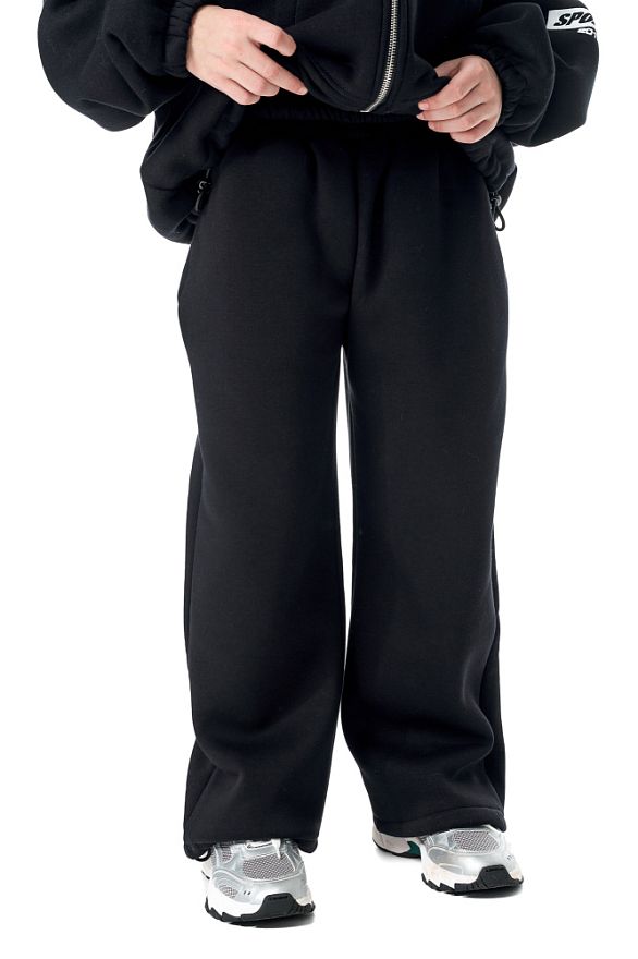 Джоггеры Детские Баббл Дарк Блю (начёс)