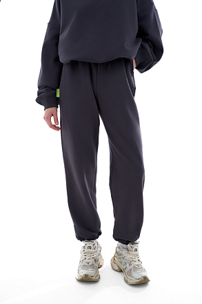 Джоггеры Графит (петля трёхнитка) 2025