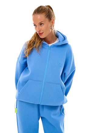 Толстовка Баббл Лазурь Уно Слитный (начёс)