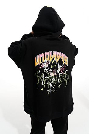 Толстовка Блэк Скелеты (начёс)