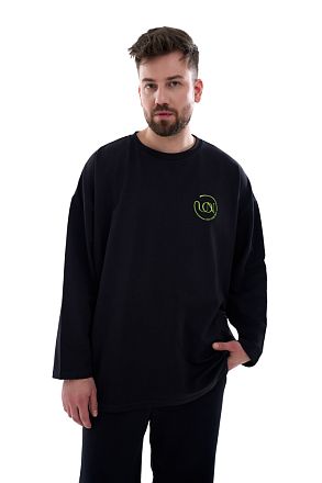 Лонгслив Мужской Блэк Уно Круг