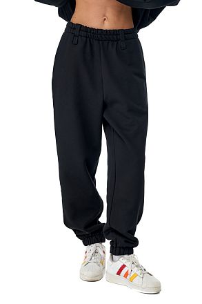 Джоггеры Белт Блэк (Микро Начёс 100% хлопок)