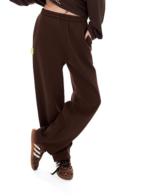Джоггеры прямые Чоколад (начёс)