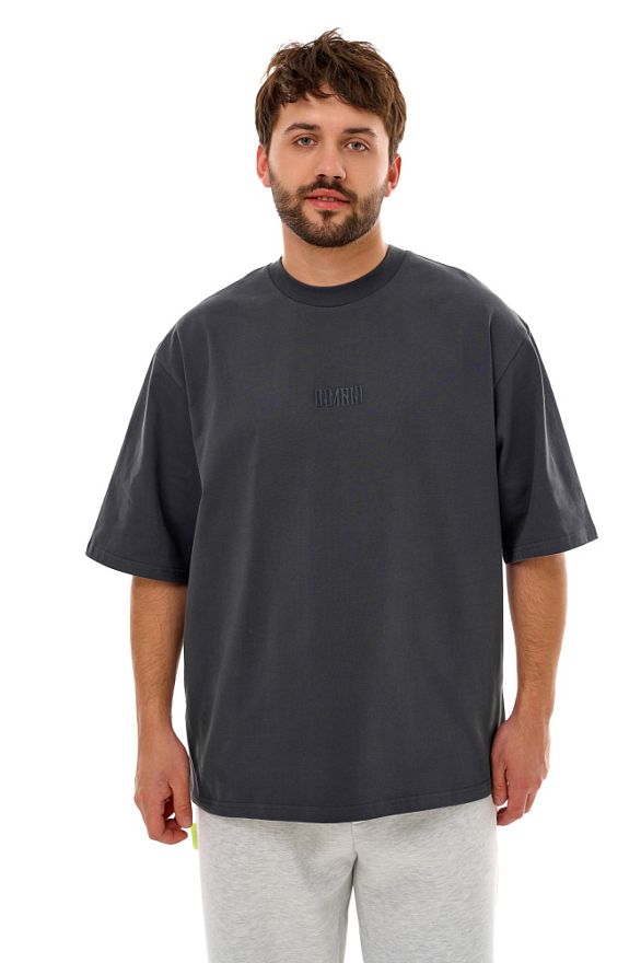 Футболка Мужская Графит Уно Слитный (100% хлопок)