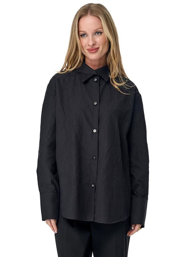 Рубашка Слим Блэк Помятость