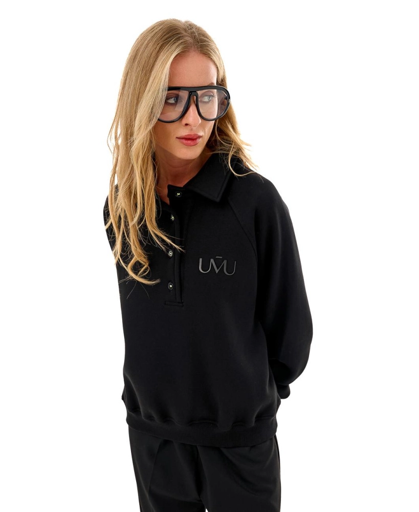 Свитшот-поло Блэк (начёс)