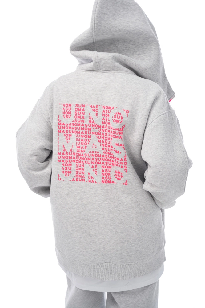 Толстовка Кармеланж Розовый Неон (начёс)