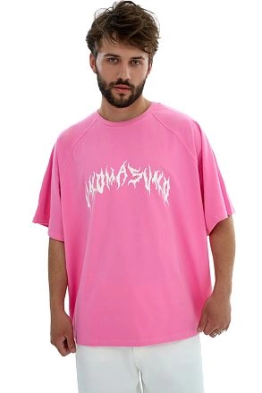 Футболка Овер Мужская Пинк Готика