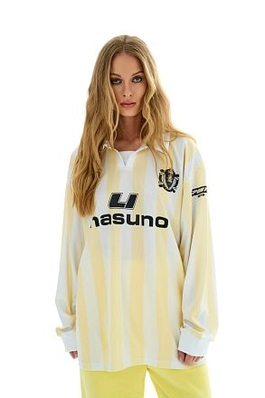 Лонгслив Футбол Жёлтая Полоска