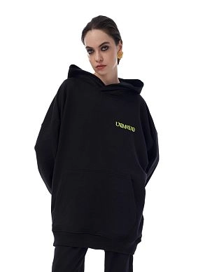 Худи Блэк Уно Слитный (петля трёхнитка) 