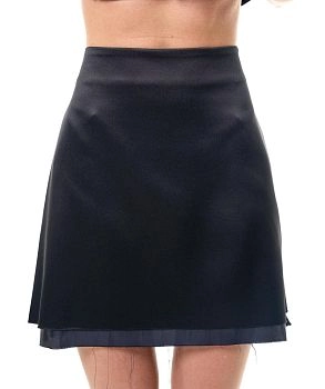 Юбка Одри Гранж Блэк Атлас