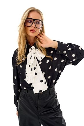 Блузка Дотс Блэк